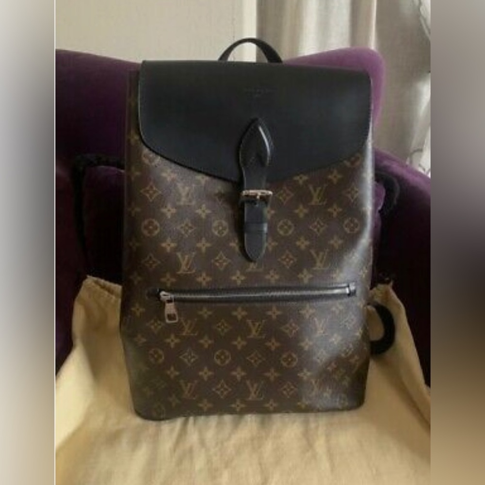 Louis Vuitton Palk Backpack Macassar Monogram  Canvas